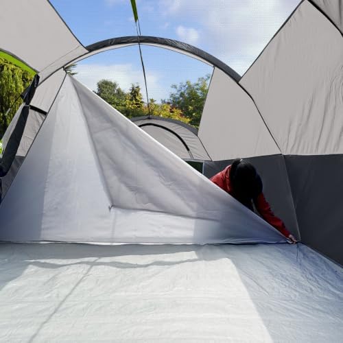CAMPROS CP 8 Person Camping Tent, Room Divider, Rainfly, Weather Resistant - Image 3