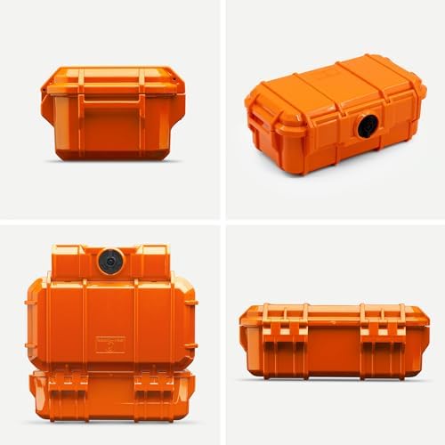 Evergreen 57 Waterproof Dry Box Protective Case with Pick & Pluck Foam - Travel Safe/Mil Spec/USA Made - for Cameras, Phones, Hiking, Boating, Water Sports, Action Cams (Orange) - Image 2