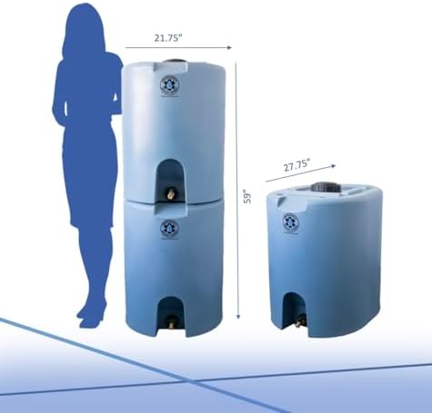55 Gallon Stackable Emergency Water Storage Tank – Food Grade BPA-Free Water Container for Long-Term Home Preparedness - Image 5