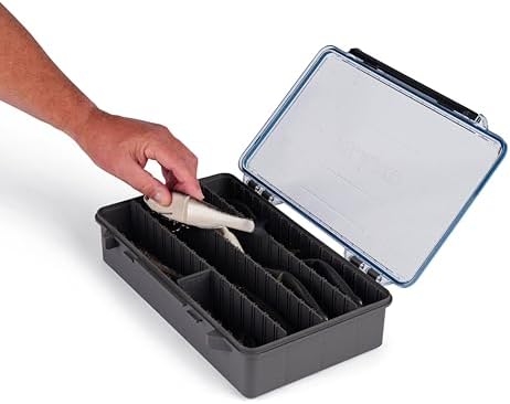 Plano StowAway 3700 Waterproof Deep Stow Tackle Box, IPX7 Waterproof, with Rustricor, Single Latch Design, Transparent DuraView Lid, Stackable Storage for Fishing Bait, Lures and Gear - Image 7
