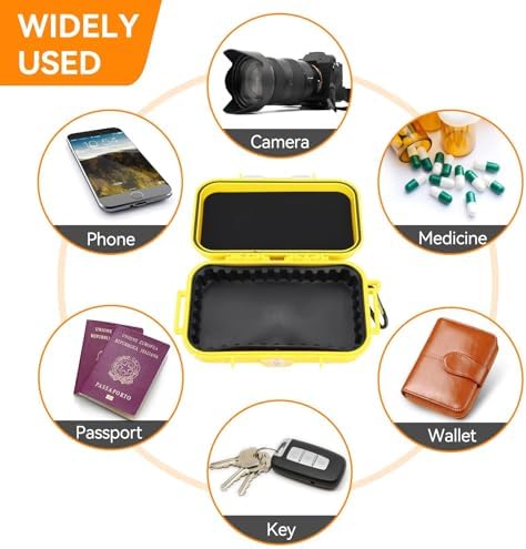 HERCHR Dry Box Outdoor Waterproof Airtight Storage Case Hard Shell Wet Dry Box Carry Box Tackle Organization for Camping, Fishing - Image 6
