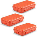 Geelin 3 Pack Waterproof Dry Box Small Storage Water Resistant Containers Dry Box Protective Case for Kayaking, Boating, Drifting(Orange) by Geelin