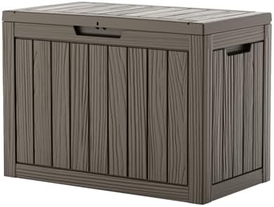 EasyUp 55 Gal Waterproof Outdoor Storage Box UV Resistant Deck Box by EASYUP