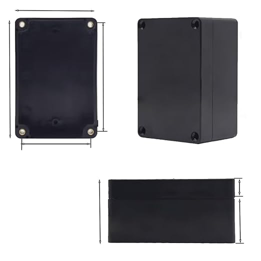 Project Box for Electronics -Electrical Enclosure, Junction Box ABS Plastic Dustproof Waterproof IP65, with 4 PCS M16 Cable Glands Black (7.87 x4.72 x2.95 inch (200x120x75 mm))