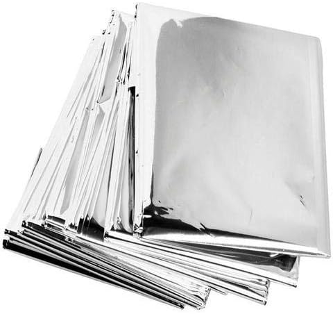 ASA TECHMED Emergency Mylar Thermal Blankets Bulk, Space Blanket Survival kit Camping Blanket, First Aid Kit for Outdoors, Survival, Hiking, Natural Disasters, First Aid, Marathons. 15 Pcs