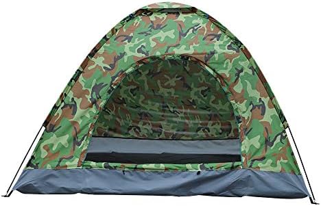 Camouflage Camping Dome Tent for 3-4 Person, Waterproof Fabric Backpacking Tents Family Camping Tents for Hiking, Travel, Outdoor, Self-Driving Tour by Unknown