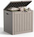 EasyUp Outdoor Storage Box 38 Gallon Waterproof Resin Deck Boxes, Grey by EASYUP