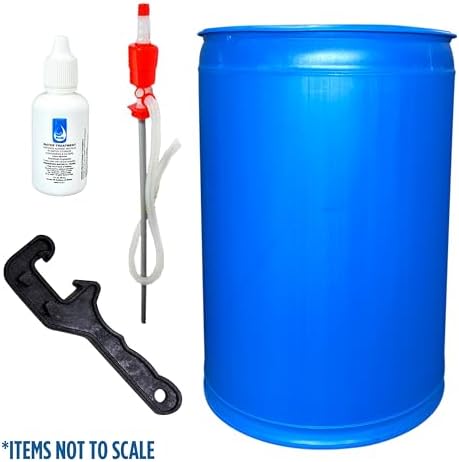 Augason Farms Water Treatment and Storage Kit, lon Water Barrel, 55-Gallon - Image 2