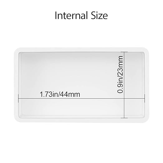 LeMotech Project Box 10 Pieces ABS Plastic Electrical Project Case Small Junction Box for Electronics White 1.97 x 1.10 x 0.59 inch (50 x 28 x 15 mm)