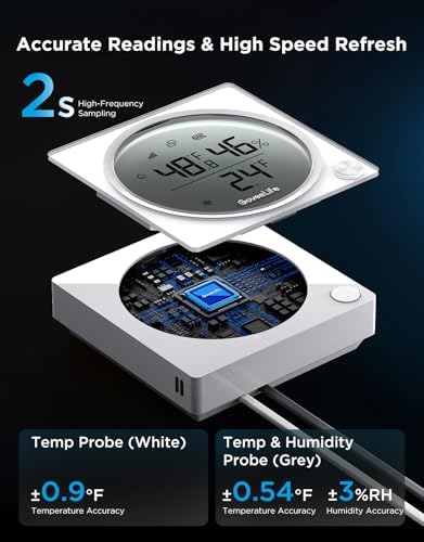 GoveeLife 2.0 WiFi Refrigerator Thermometer Dual Probes, 1-Pack & Gateway - Image 2