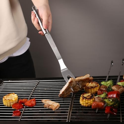 BBQ Grilling Tools Set,Stainless Steel Grilling Accessories Kit for Men Gift,8pc BBQ Grill Utensils Gift Kit with Carrying Case BBQ Tools Grill Tools Set for Backyard Outdoor Grill Cooking Utensils - Image 4