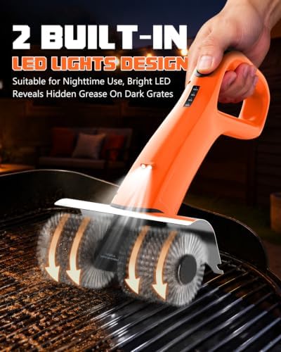 PUNOLAZY Electric Grill Brush for Outdoor Grill Cordless BBQ Brush - Image 5