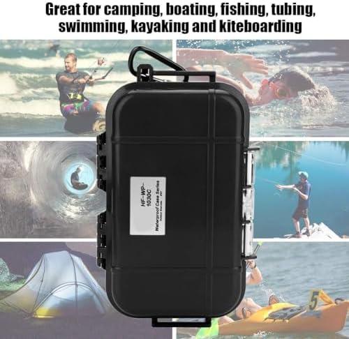 HERCHR Dry Box Outdoor Waterproof Airtight Storage Case Hard Shell Wet Dry Box Carry Box Tackle Organization for Camping, Fishing - Image 4