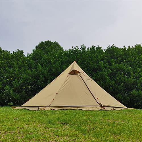 Ultralight 3-4 Person Teepee Tent with Snow-Skirt and Stove Jack Without Mesh Backpacking Outdoor Tent - Image 7