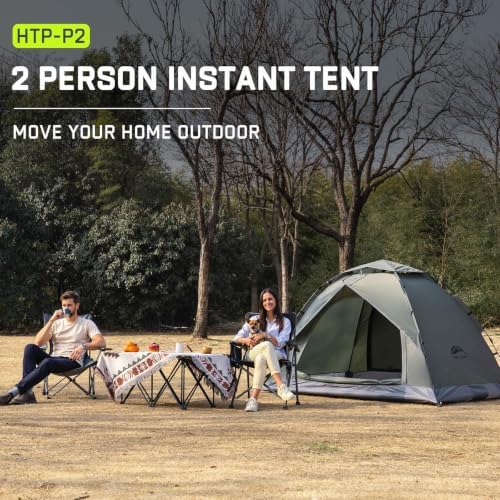 Happy Travel 2/4 Person Camping Tent, Instant Easy Pop Up Tents for Camping - Image 5