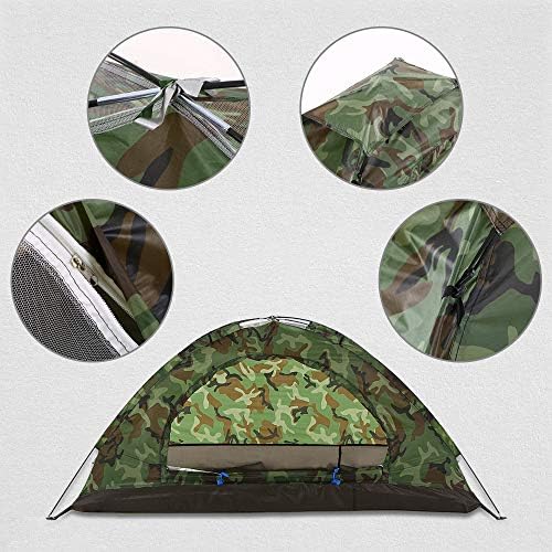 LUSTAR Camping Tents 1 Person Waterproof Camping Tent PU1000mm Polyester Fabric Single Layer Tent for Outdoor Travel Hiking - Image 5