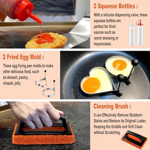 N NOBLE FAMILY 38PCS Griddle Accessories Kit, Professional Grill Tools Set - Image 7