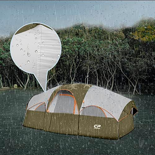 CAMPROS CP 8 Person Camping Tent, Room Divider, Rainfly, Weather Resistant - Image 5