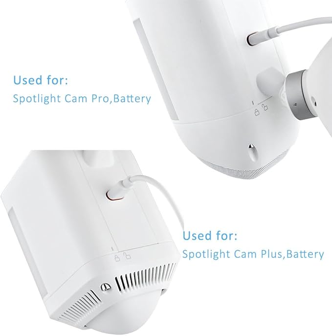 Solar Panel Charger Compatible with Ring Stick Up Cam/Pro,Ring Spotlight Cam Plus/Pro,with USB-C to Barrel Plug Adapter (3PACK)
