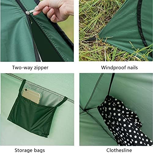 Portable Pop Up Camping Shower Privacy Tent Dressing Changing Room Shelter for Beach Camp Toilet Outdoor with Zippered Carrying Bag, Camouflage - Image 5