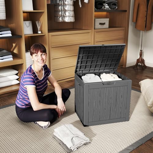 EasyUp 36 Gal Waterproof Outdoor Storage Box UV Resistant Deck Box - Image 4