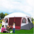 YXCKG Tent-8-Person-Camping-Tents, 2 Bedroom Family Tent Camping Tents & Shelters Large Tent 12 Person Outdoor Tents，Double Layer, Divided Curtain for Separated Room, Festival Essential 100% by Unknown