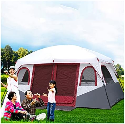 YXCKG Tent-8-Person-Camping-Tents, 2 Bedroom Family Tent Camping Tents & Shelters Large Tent 12 Person Outdoor Tents，Double Layer, Divided Curtain for Separated Room, Festival Essential 100% by Unknown
