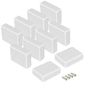 LeMotech Project Box 10 Pieces ABS Plastic Electrical Project Case Small Junction Box for Electronics White 3.54 x 2.75 x 1.10 inch (90 x 70 x 28 mm)