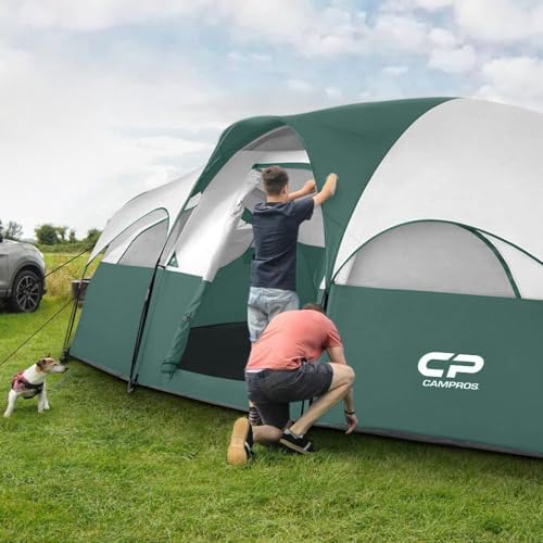 CAMPROS CP 8 Person Camping Tent, Room Divider, Rainfly, Weather Resistant - Image 6