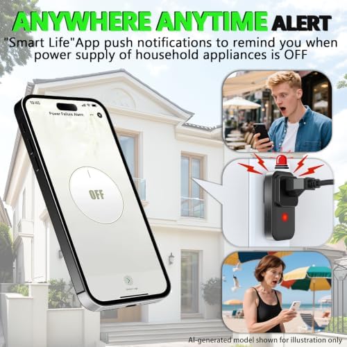 Power Failure Alarm WiFi, Freezer Power Outage Alarm, Free App Notification - Image 5