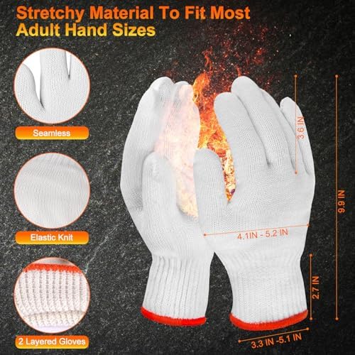 BBQ Gloves Disposable, 10Mil Heavy Duty Nitrile Gloves for Cooking Grilling - Image 2