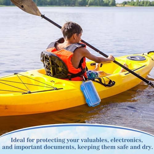Foilswirl 2 Pack Waterproof Dry Box for Kayak Boat, Small with Clips - Image 4