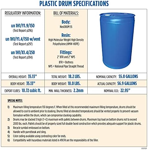 Augason Farms Water Treatment and Storage Kit, lon Water Barrel, 55-Gallon - Image 6
