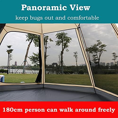 Camping Tents Shelter Portable with Carry Bag Waterproof Hold 2-4 Persons Instant Setup Pop Up Tent with Top Rainfly UV Protection for Camping Hiking Mountaineering (Color : Green) - Image 2