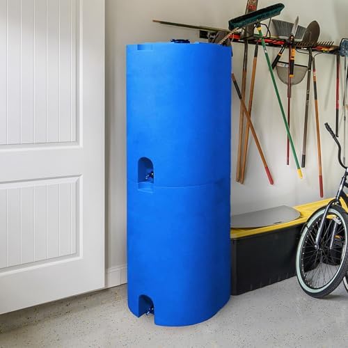 WaterPrepared 55 Gal Stackable Design Utility Water Tank with Large Cap (4 Pack) - Image 4