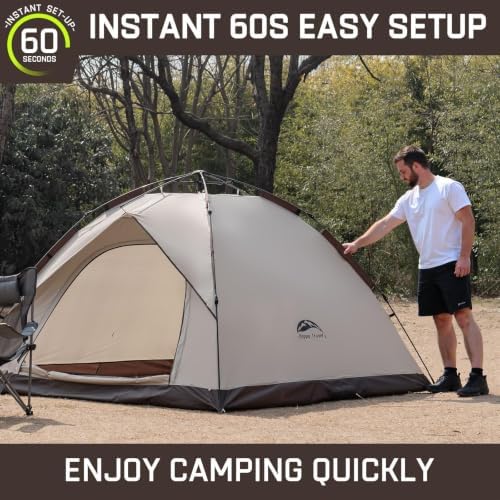 Happy Travel 2/4 Person Camping Tent, Instant Easy Pop Up Tents for Camping - Image 4