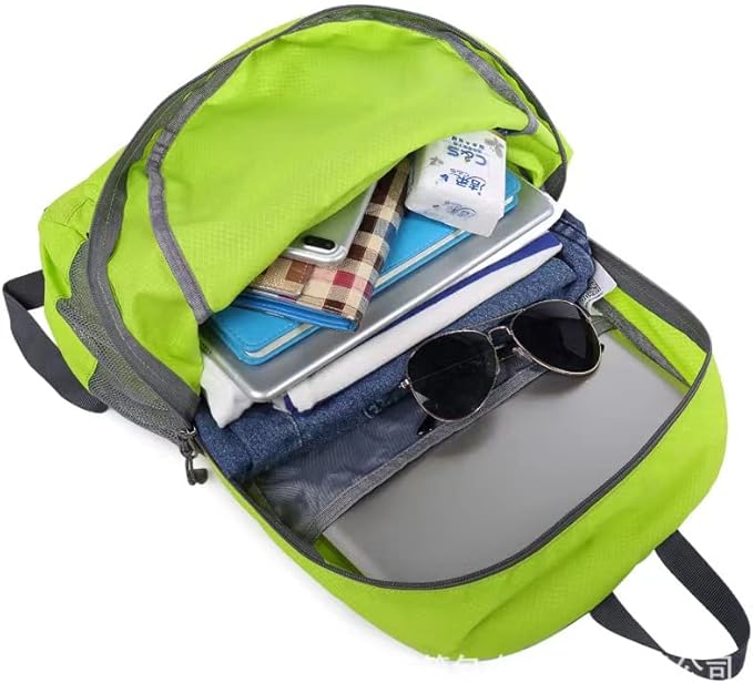 Geboldil Men's and women's waterproof backpack traveling backpack green3