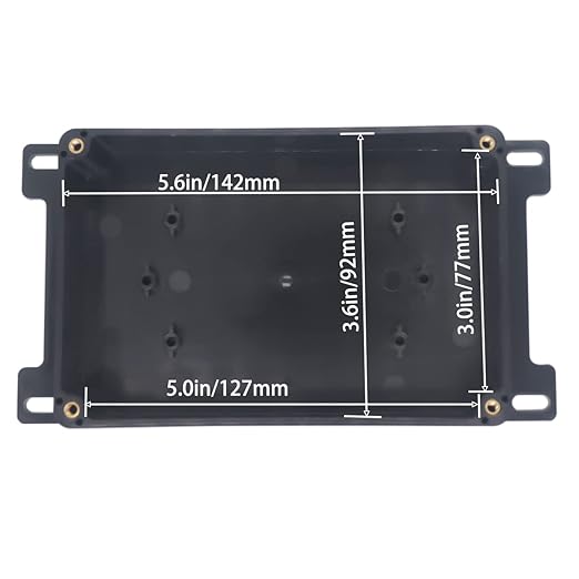 Watertight Junction Box, IP67 Waterproof Project Box Durable ABS Plastic Electronic Enclosure Case for DIY Electrical Project with Wall Fixed Ear 5.91" x 3.94" x 1.73"(150 x 100 x 44 mm)