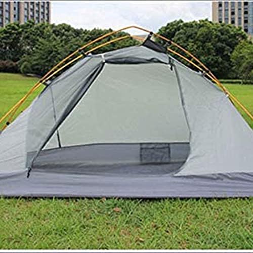 Tarpaulin Shade Cloth Rainproof Cloth Tent Outdoor Single Tent Double-Layer Anti-Storm and Windproof Portable Camping Tent-Ultralight Green (Color : Green) - Image 3