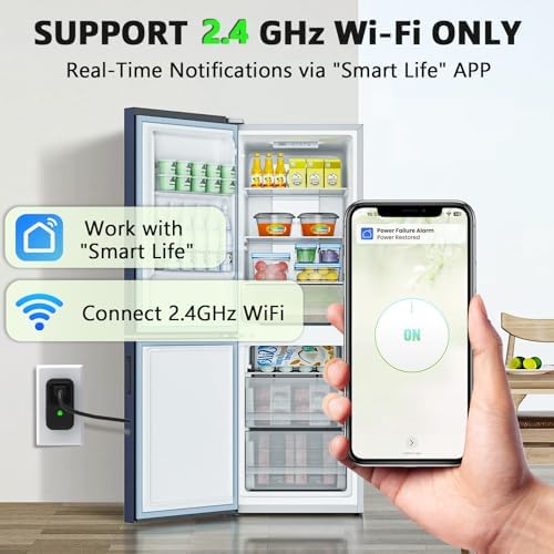 Power Failure Alarm WiFi, Freezer Power Outage Alarm, Free App Notification - Image 4