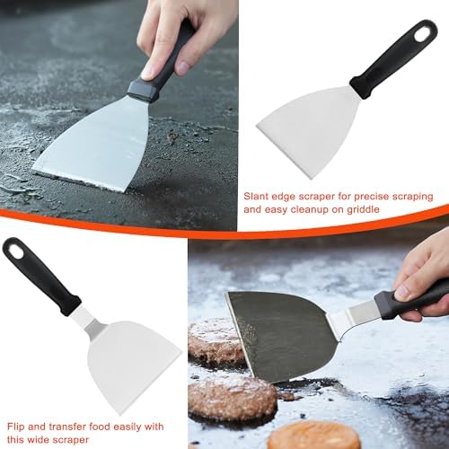 DY DECENT FAMILY 40PCS Griddle Accessories Kit, Flat Top Grill Accessories Set for Outdoor Barbecue. Griddle Accessories Set with Basting Cover, Spatula, Scraper, Burger Press, Tongs, Cleaning Kit - Image 3