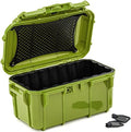 Evergreen 58 Waterproof Dry Box Protective Case - Travel Safe/Mil Spec/USA Made - for Cameras, Lenses, Phones, Pistols, First Aid, Boating, Water Sports, Tacklebox, Ammo Can, Deck Boxes (Green) by EvergreenCases