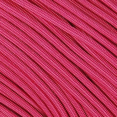 The Paracord Store | Type III 550 Paracord - 50 FT Hank, Fuschia | Heavy Duty 7 Strand Tactical Paracord - USA Made Nylon Outdoor Parachute Cord for Camping, Fishing & More - Survival Cord
