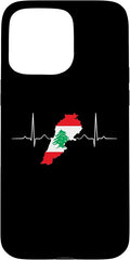 Lebanon Heart Lebanese Heartbeat Vintage Lebanon Map Case for iPhone 15 Pro Max