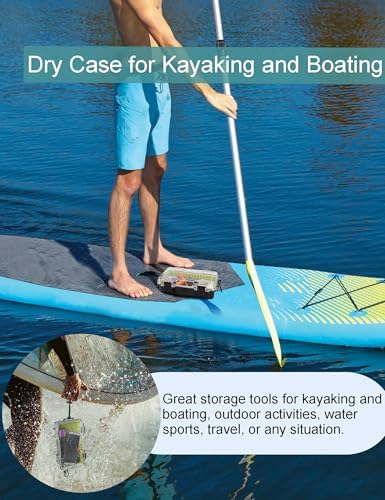 Avlcoaky Waterproof Box Dry Box Waterproof Containers, Protective Case 10" L x 5" W x 2.5" H Watertight Storage Box Kayaking Boat Waterproof Boxes - Image 6