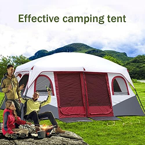 YXCKG 8-12 Person Tent, 2 Bedroom Family Tent, Camping Tents & Shelters, Large Tent 12 Person Outdoor Tents, Festival Essential,100% Waterproof Camping Tent Sewn in Groundsheet - Image 2