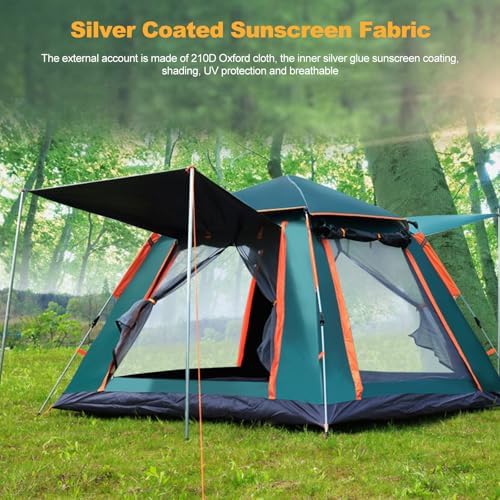 Ergocar Dome Tent Waterproof & Windproof Ultralight 3-4 People Camping Hiking Tent Easy Pop Up for Family, Festival, Hiking, Backpacking & Mountaineering - Image 3