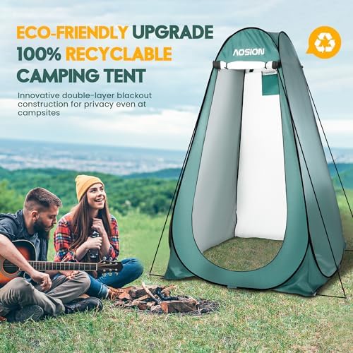 Pop Up Privacy Shower Tent, Portable Changing Dressing Room with Carry Bag, Waterproof Sun Shelter for Camping, Beach, Hiking & Outdoor Activities. - Image 3