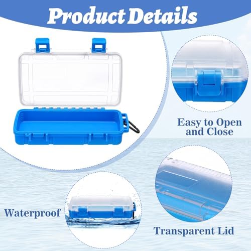 Foilswirl 2 Pack Waterproof Dry Box for Kayak Boat, Small with Clips - Image 3