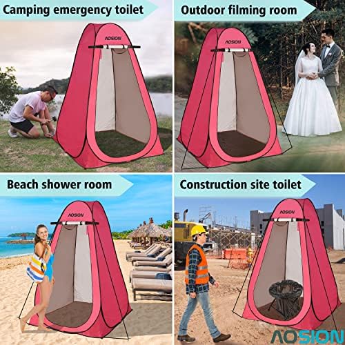 Pop Up Privacy Shower Tent, Portable Changing Dressing Room with Carry Bag, Waterproof Sun Shelter for Camping, Beach, Hiking & Outdoor Activities. - Image 6